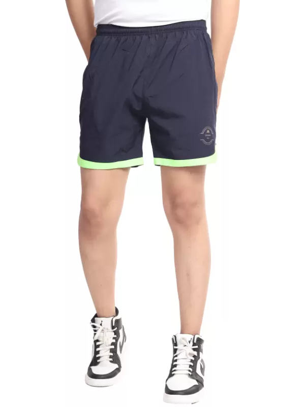 Solid Men Blue Sports Shorts, High Waist Shorts, Gym Shorts, Casual Shorts, Running Shorts